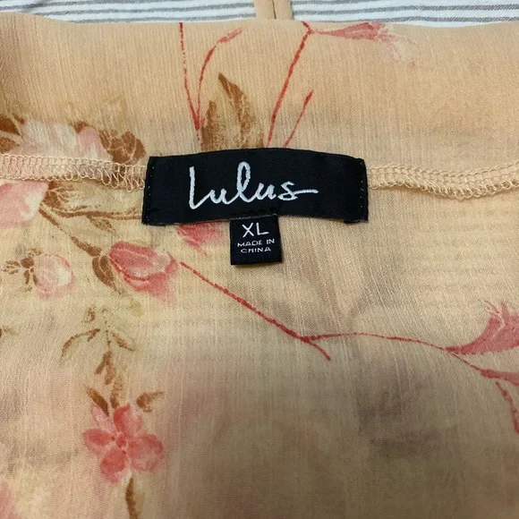 Lulu’s Floral Midi Dress NWT XL - Picture 7 of 11